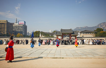 13. The duty soldiers prepare to leave.