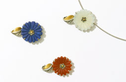 국화 브로치&목걸이