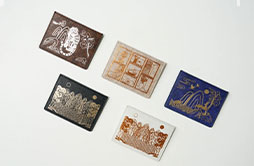 낭도 한지가죽 카드지갑